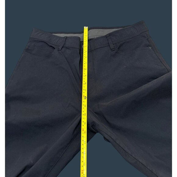 Weatherproof Vintage Mens Black 40x32 Nylon Spandex Stretch Pants - Picture 4 of 6